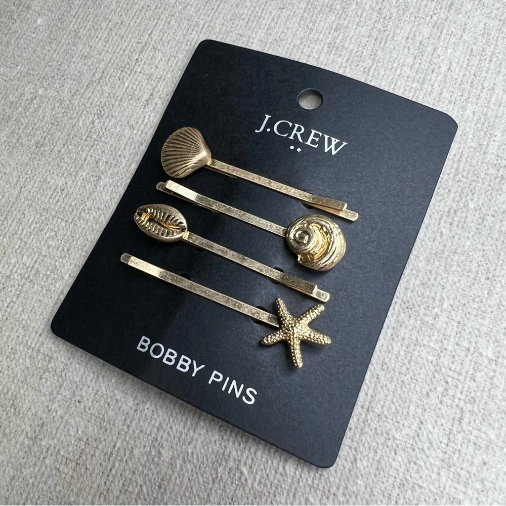 ❤️ J. CREW ❤️ Seashell Bobby Pins Set - Picture 6 of 7